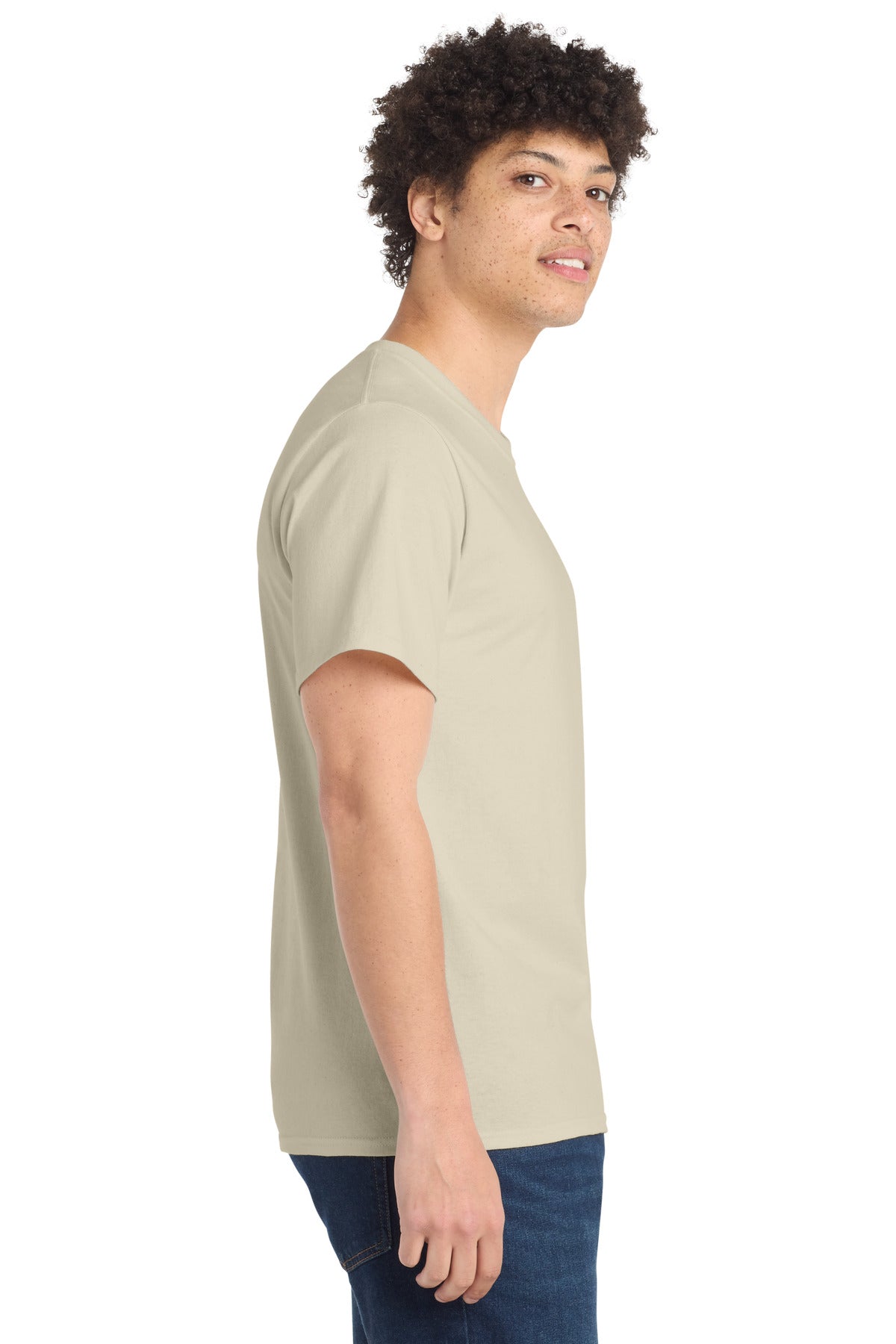 Natural Port & Co Tall Essential Tee. PC61T