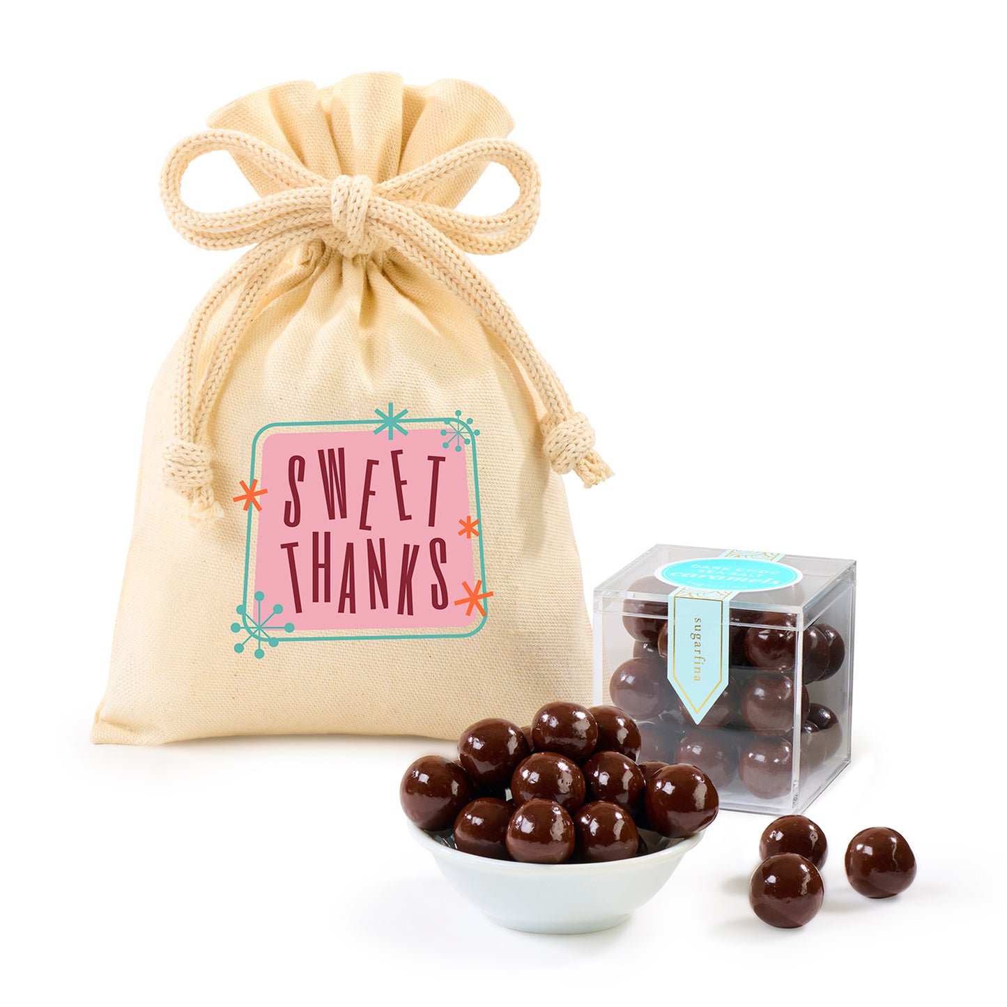 Natural Sugarfina Sea Salt Caramels Candy Cube® Gift Bag