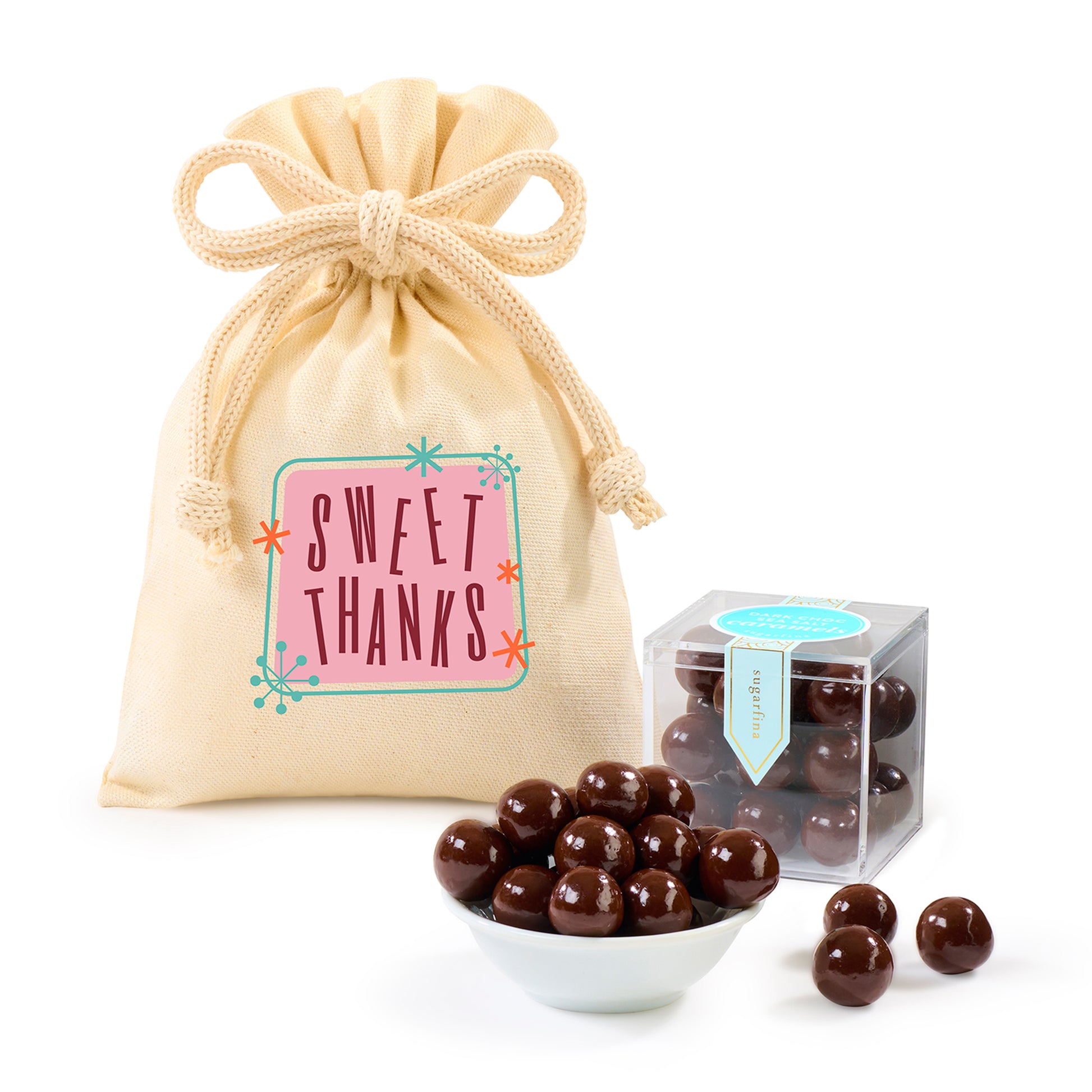 Natural Sugarfina Sea Salt Caramels Candy Cube® Gift Bag