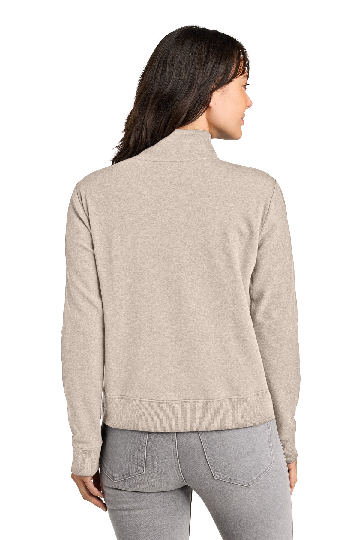 NaturalHtr TravisMathew Women's Ocean Villa 1/4-Zip TMA41428