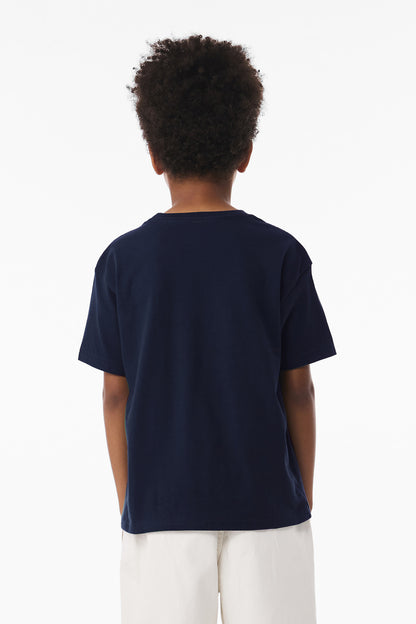 Navy BELLA+CANVAS Youth 6-Ounce Heavyweight Tee BC3010Y