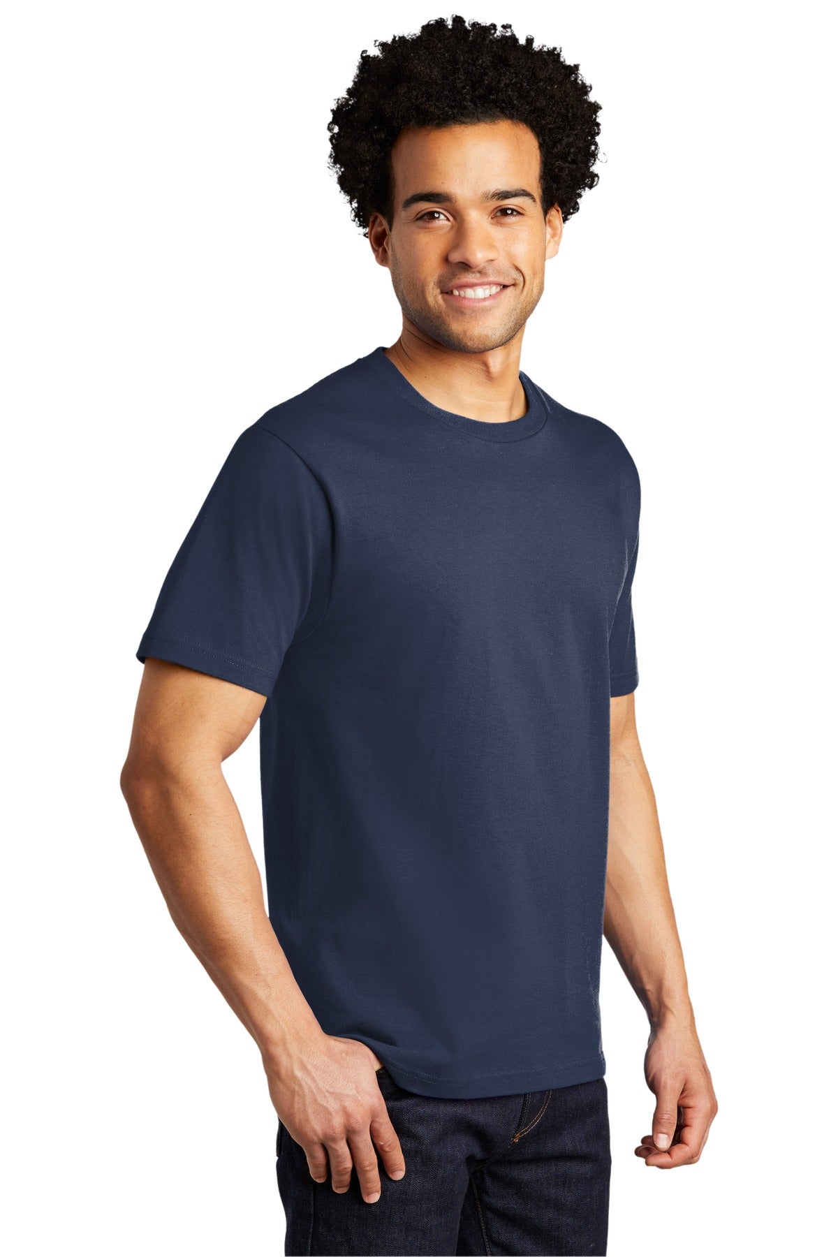Navy Blue Port & Co Bouncer Tee PC600