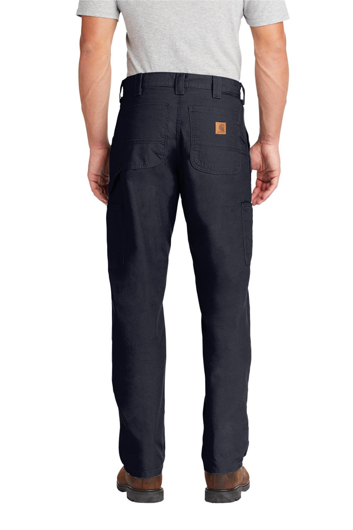 Navy Carhartt Canvas Work Dungaree. CTB151