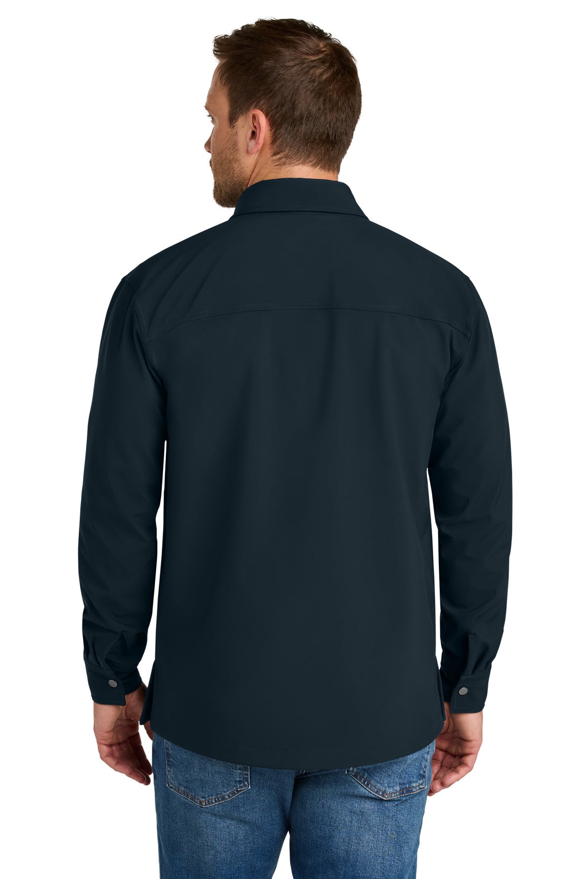 Navy CornerStone Soft Shell Shirt Jacket CSJ73