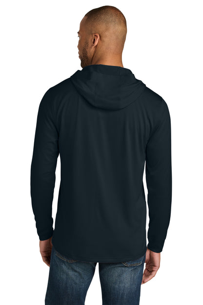 Navy CornerStone Workwear Pro Long Sleeve Hooded Tee CS440LSH
