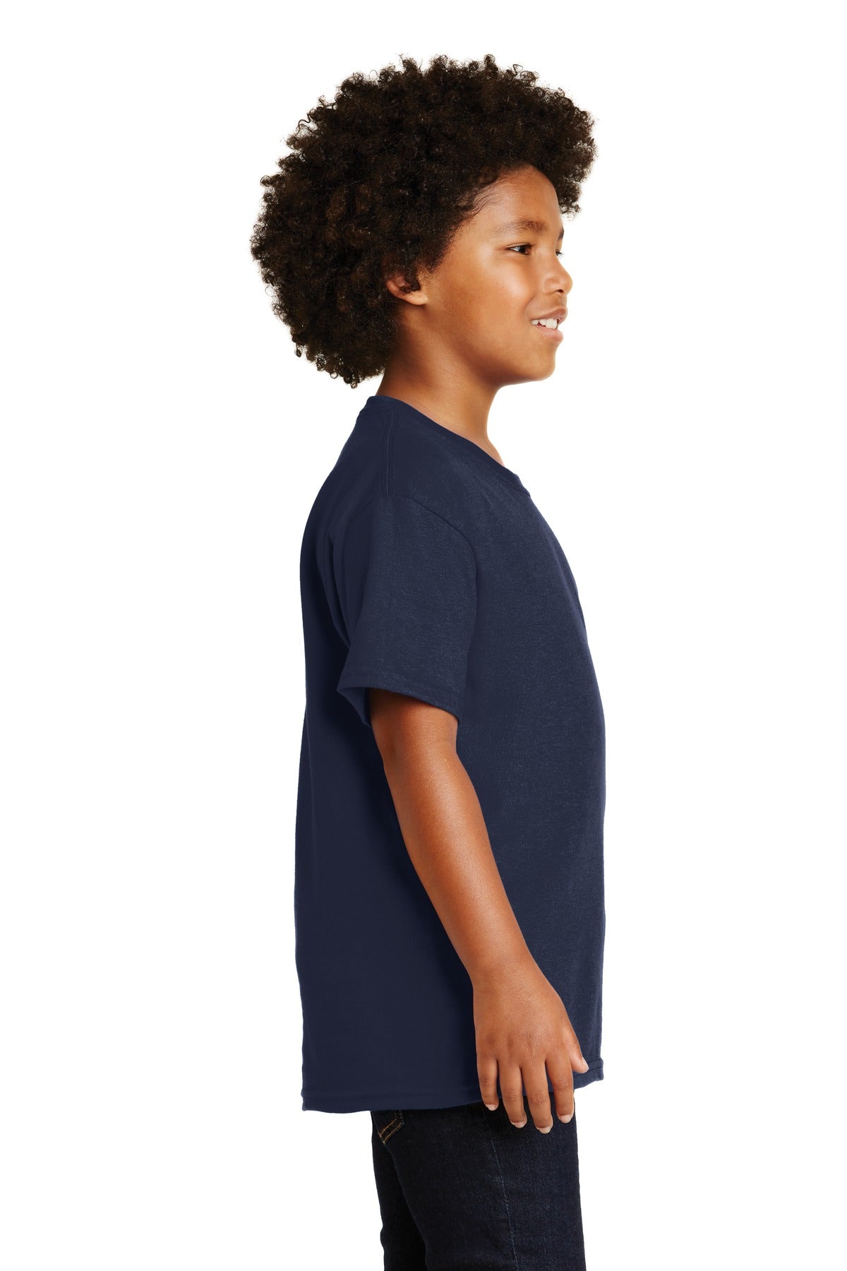 Navy Gildan - Youth Ultra Cotton 100% US Cotton T-Shirt. 2000B