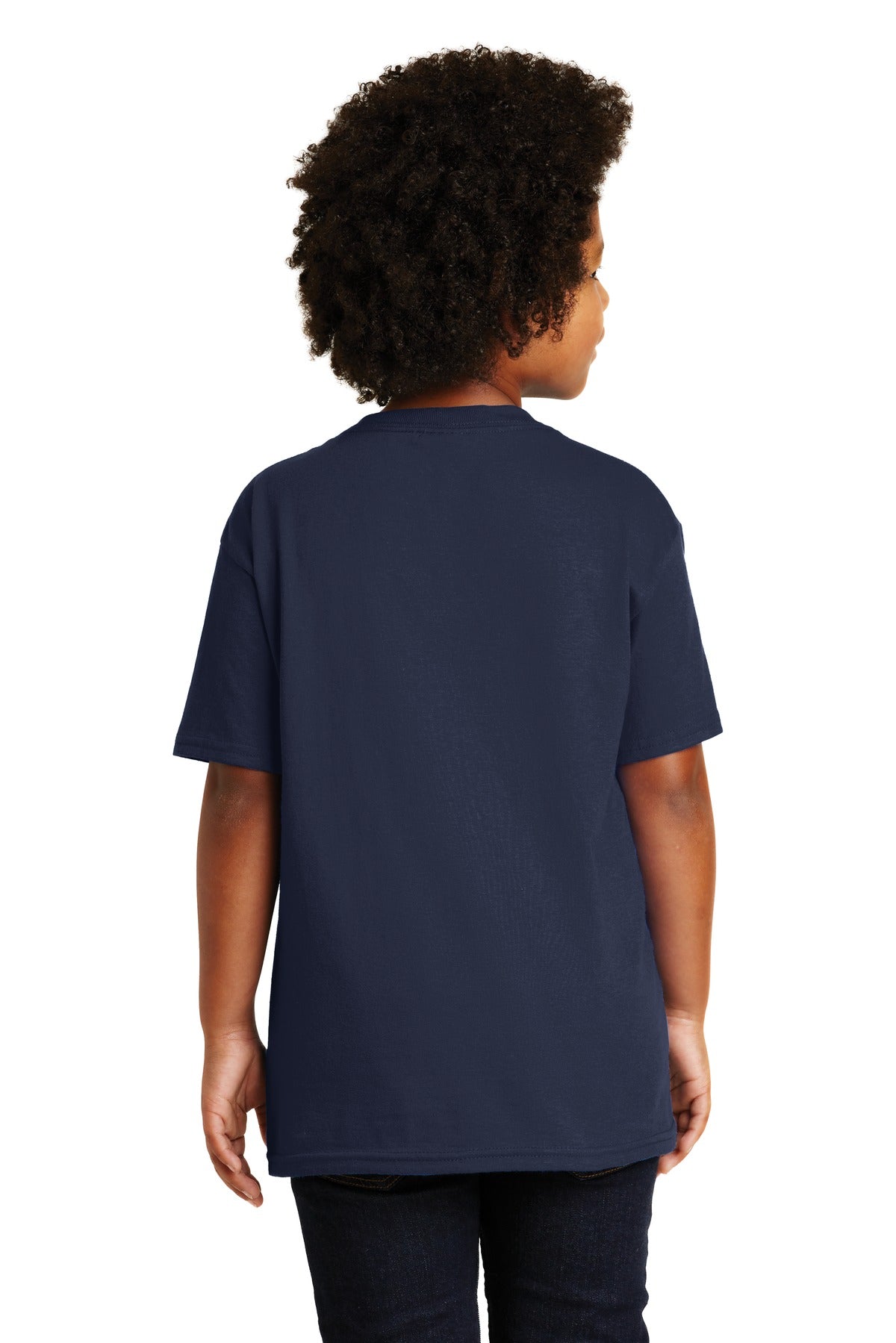 Navy Gildan - Youth Ultra Cotton 100% US Cotton T-Shirt. 2000B
