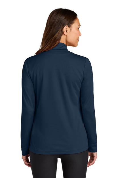 Navy Nike Women's Essential 1/2-Zip Cover-Up NKHM7969