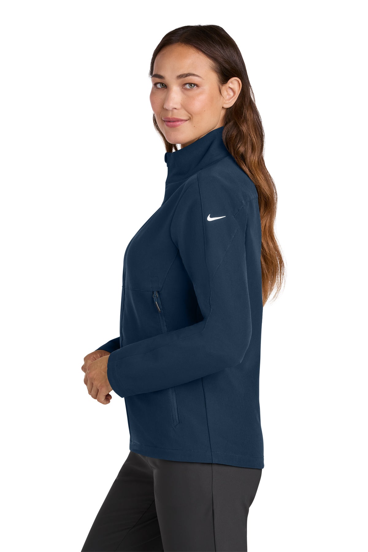 Navy Nike Women's Full-Zip Soft Shell Jacket NKHM7937