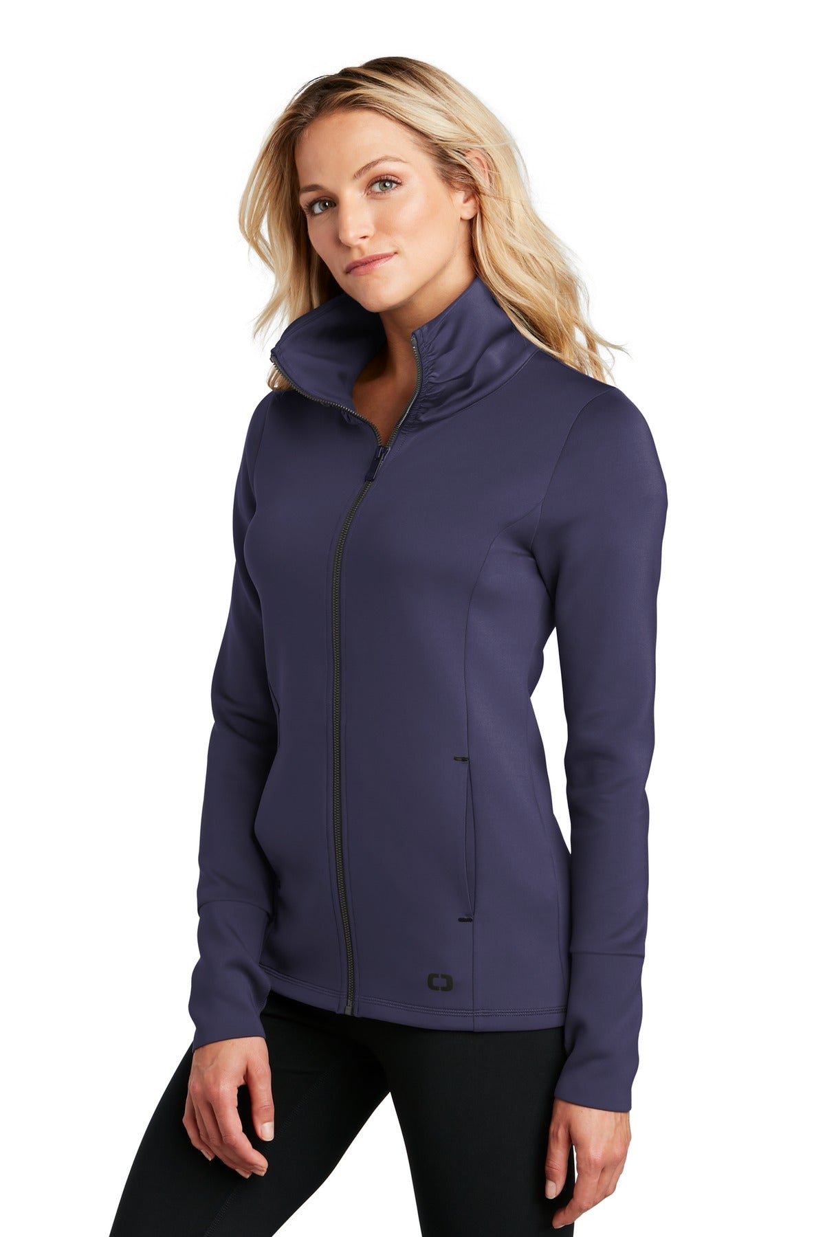 Navy OGIO Women's Modern Performance Full-Zip. LOE703