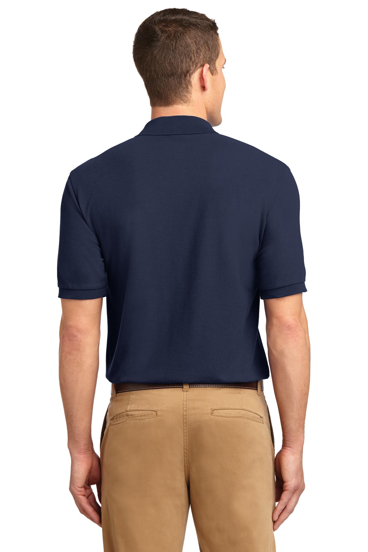 Navy Port Authority Extended Size Silk Touch Polo K500ES