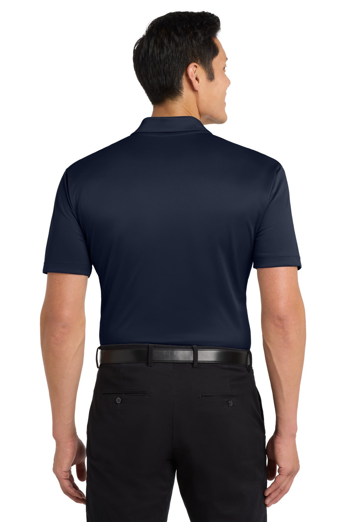 Navy Port Authority Silk Touch Performance Polo. K540