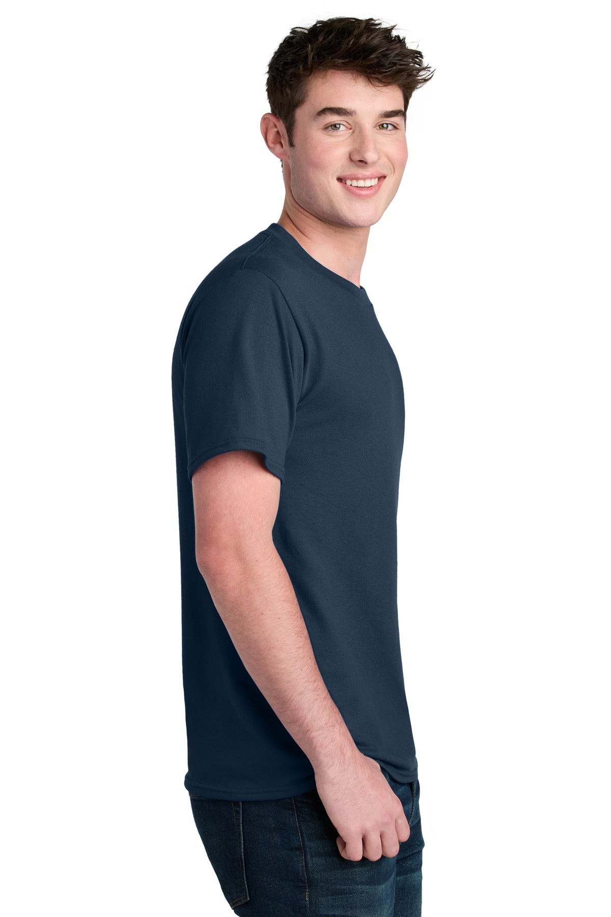 Navy Port & Co Core Blend Recycled Tee PC01