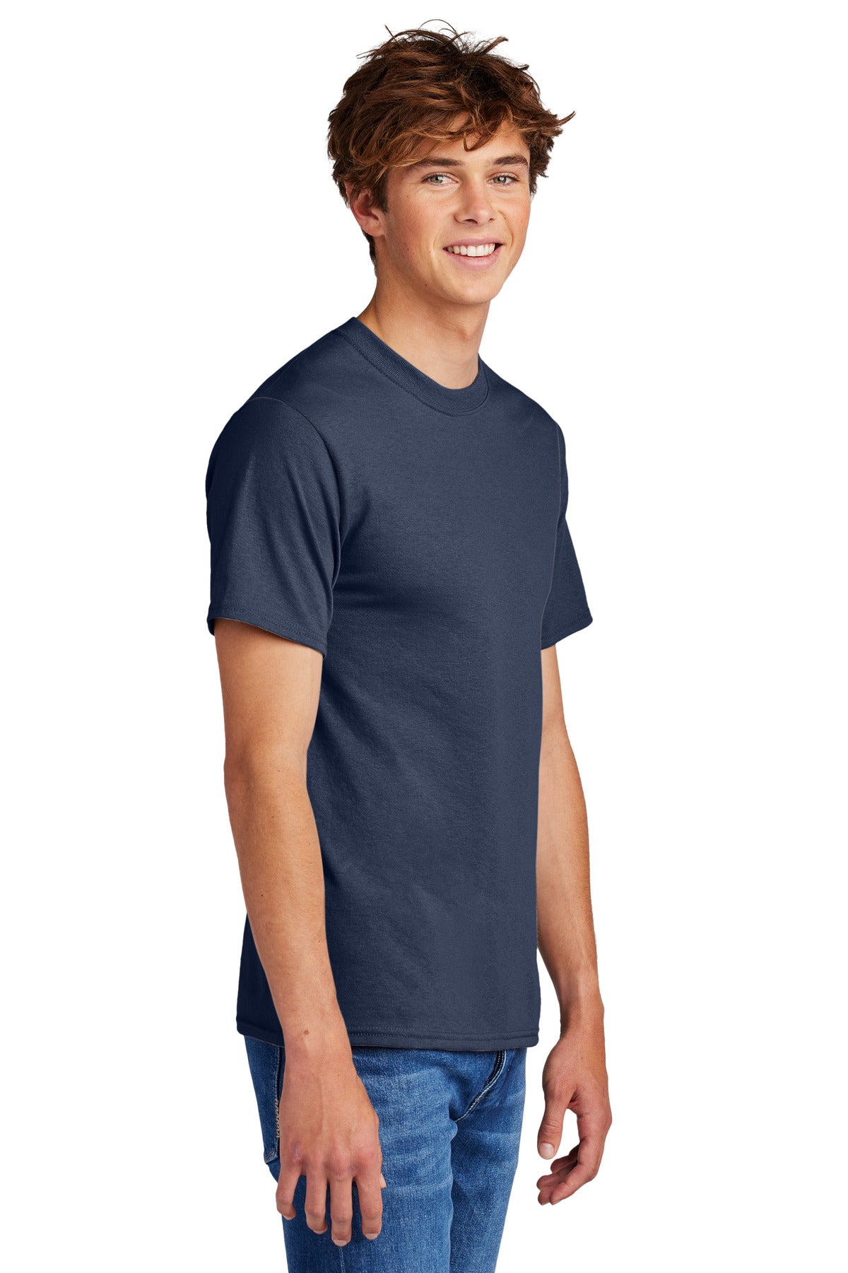 Navy Port & Co Core Blend Tee. PC55