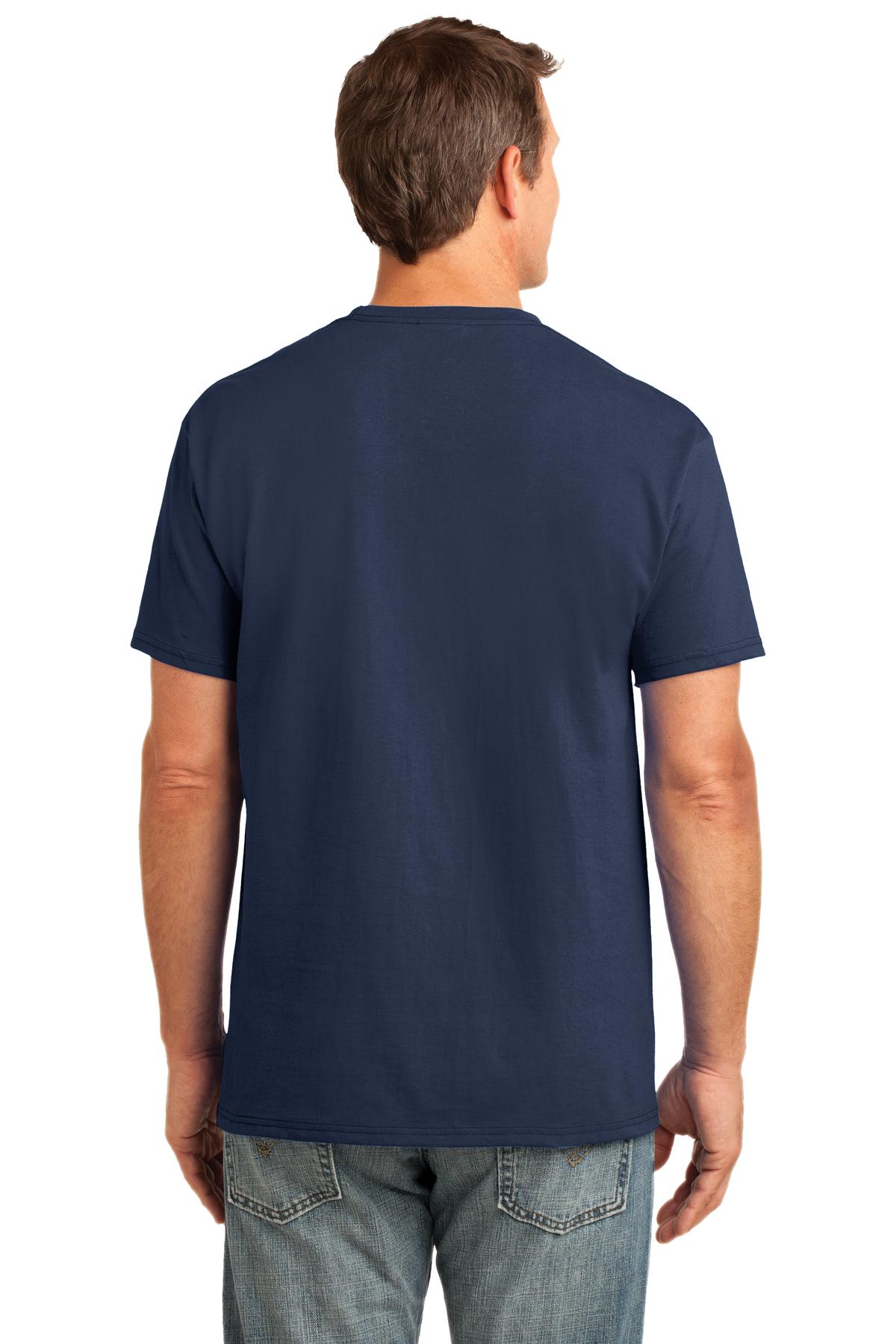 Navy Port & Co Core Cotton Pocket Tee. PC54P