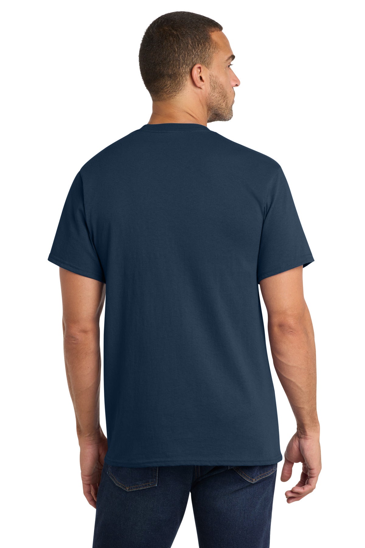 Navy Port & Co Core Cotton Pocket Tee. PC54P
