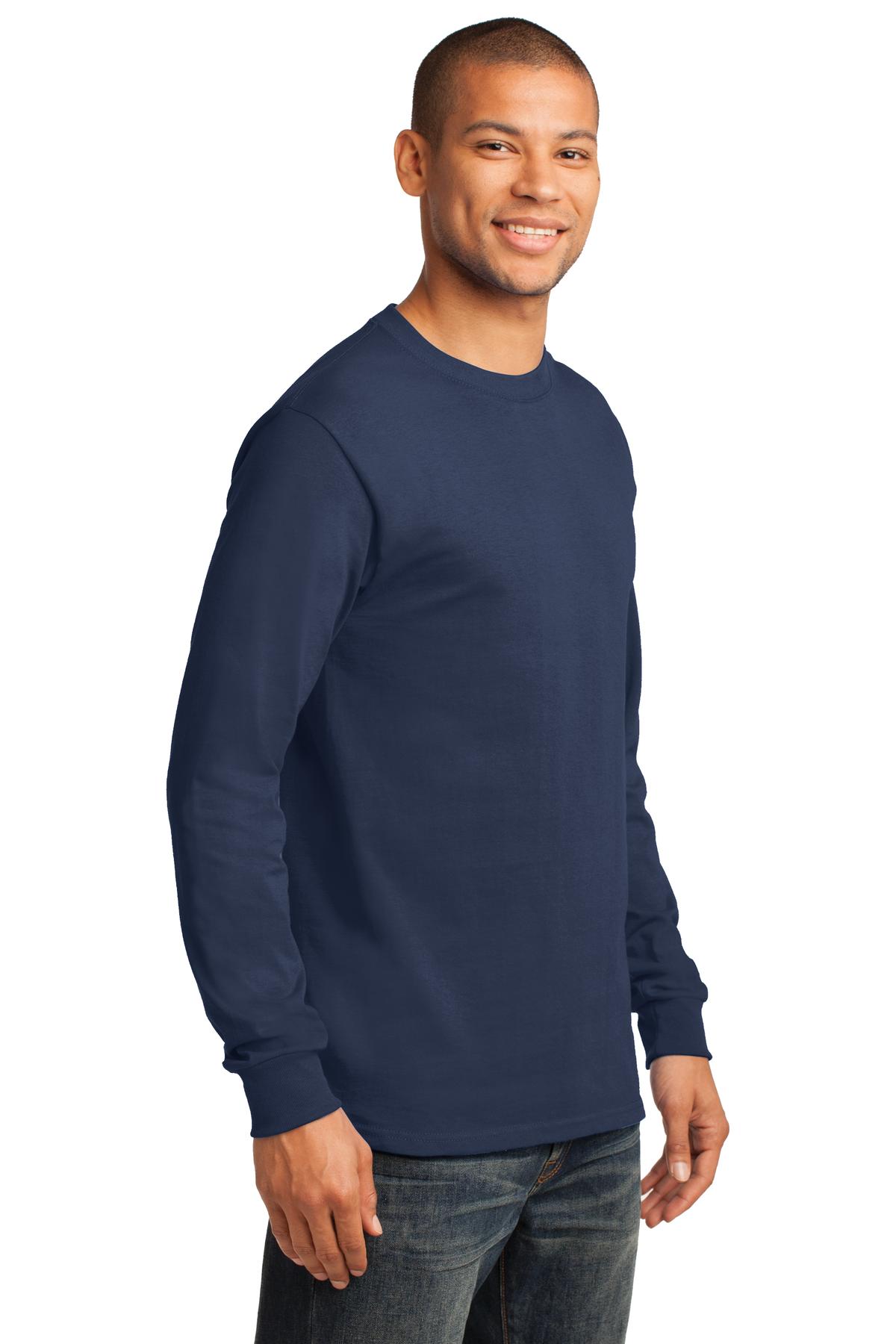 Navy Port & Co Long Sleeve Essential Tee. PC61LS