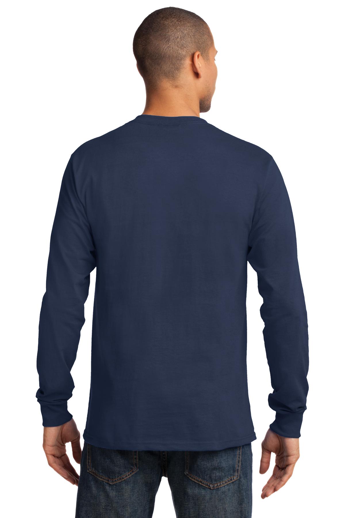 Navy Port & Co Long Sleeve Essential Tee. PC61LS