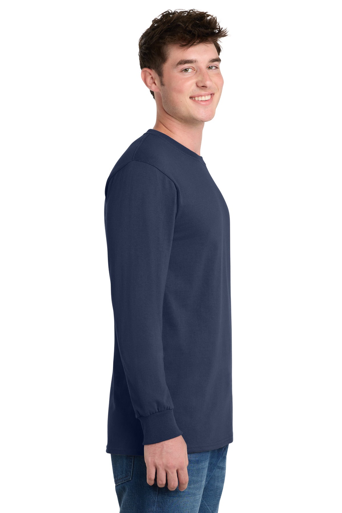 Navy Port & Co Long Sleeve Essential Tee. PC61LS