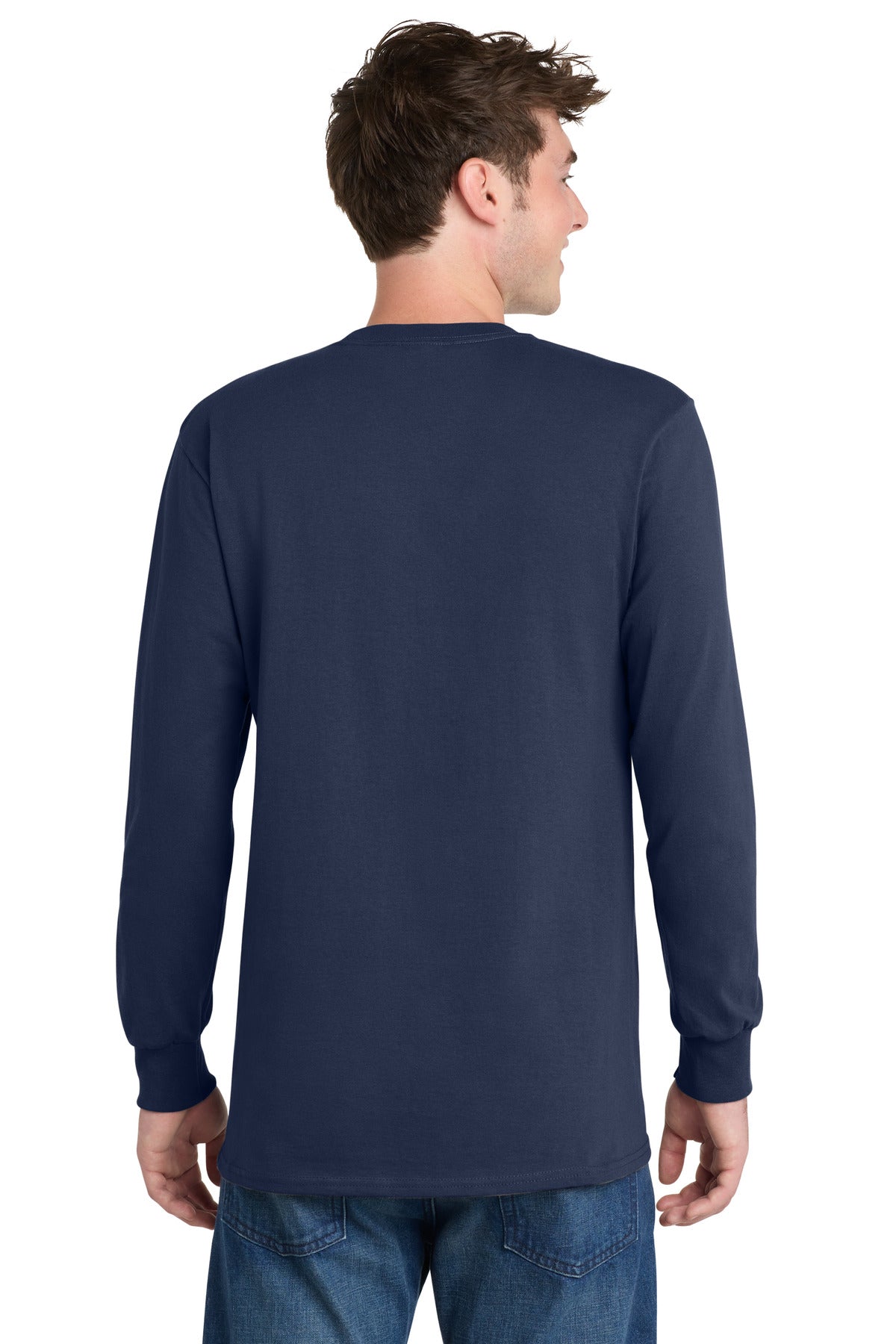Navy Port & Co Long Sleeve Essential Tee. PC61LS