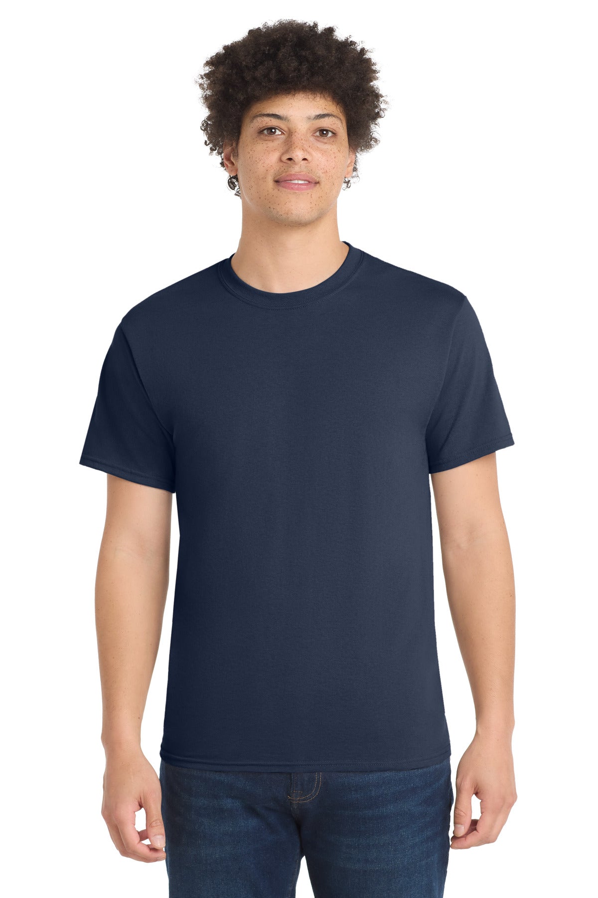 Navy Port & Co Tall Core Blend Tee. PC55T