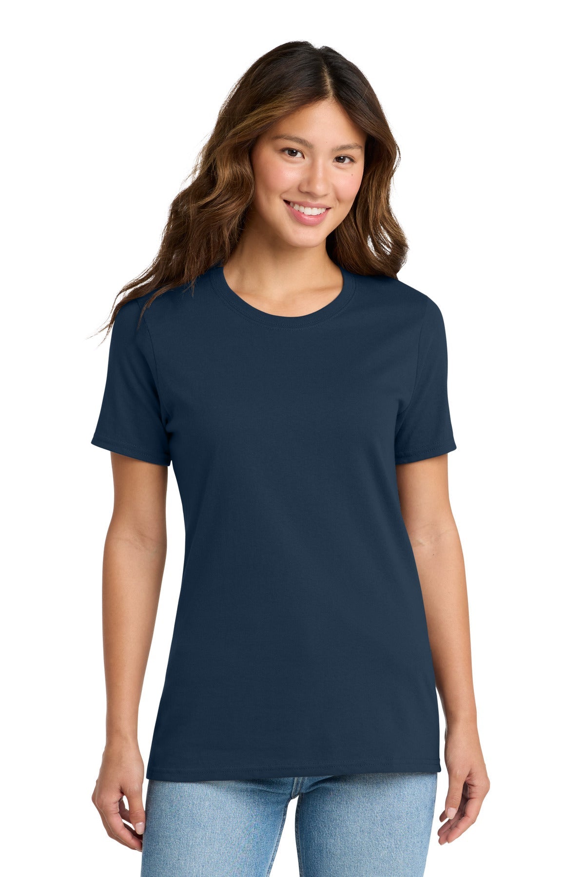 Navy Port & Co Women's Core Cotton Tee. LPC54