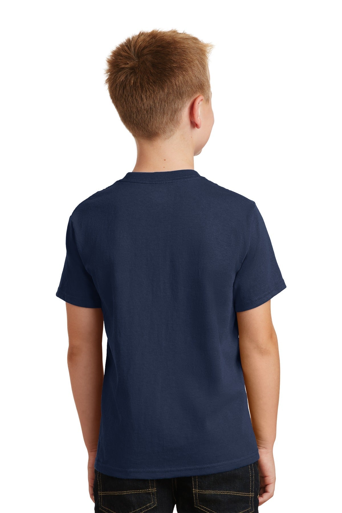 Navy Port & Co Youth Core Cotton Tee. PC54Y