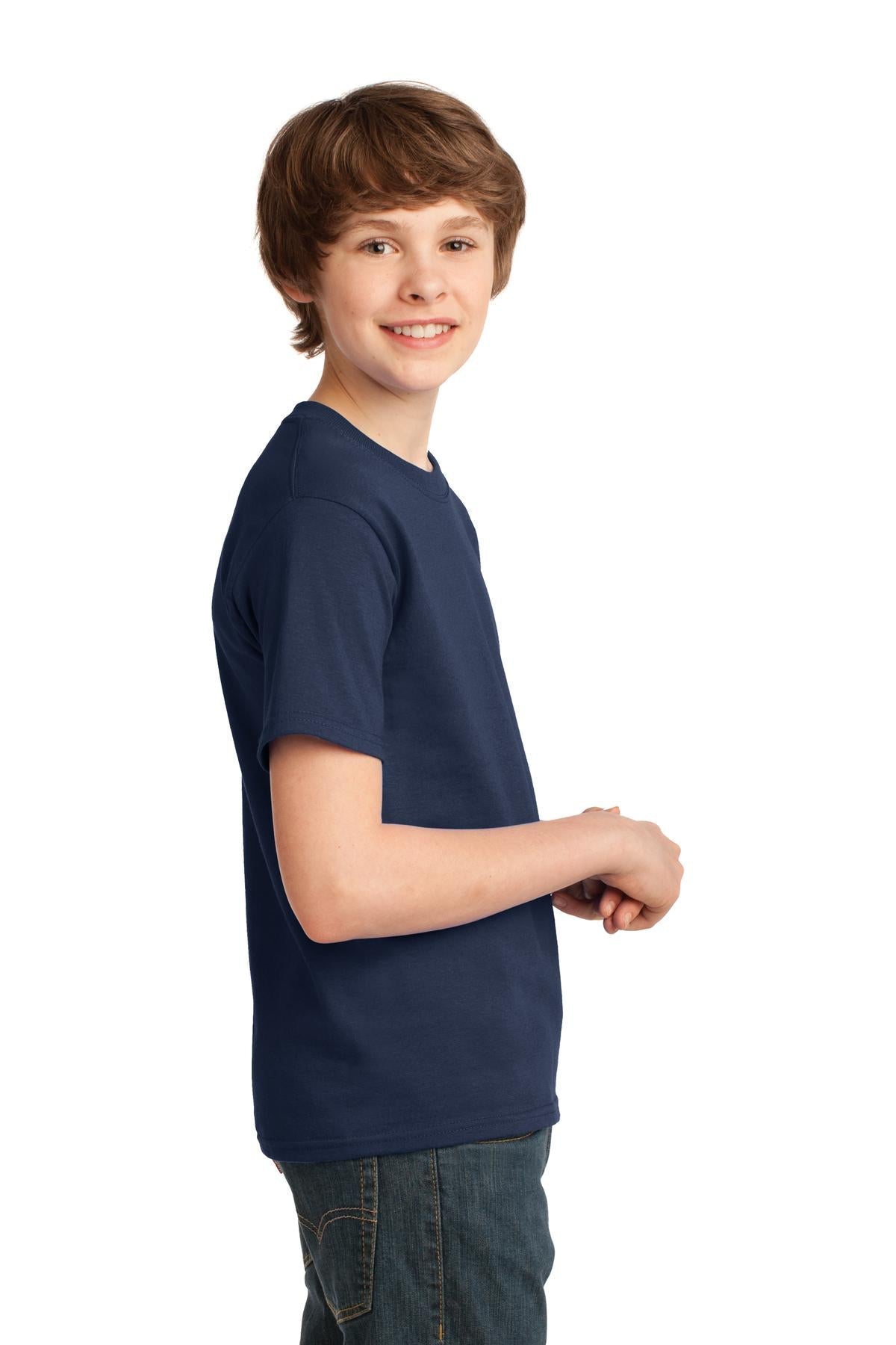 Navy Port & Co Youth Essential Tee. PC61Y