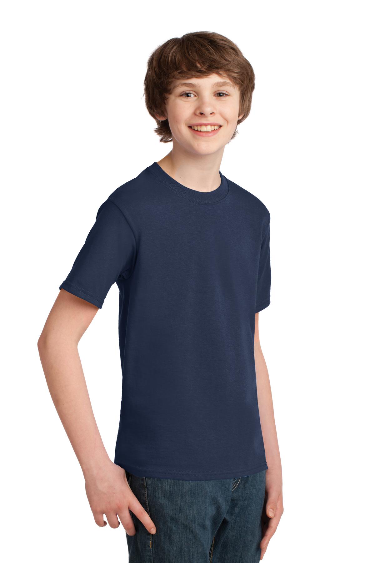 Navy Port & Co Youth Essential Tee. PC61Y