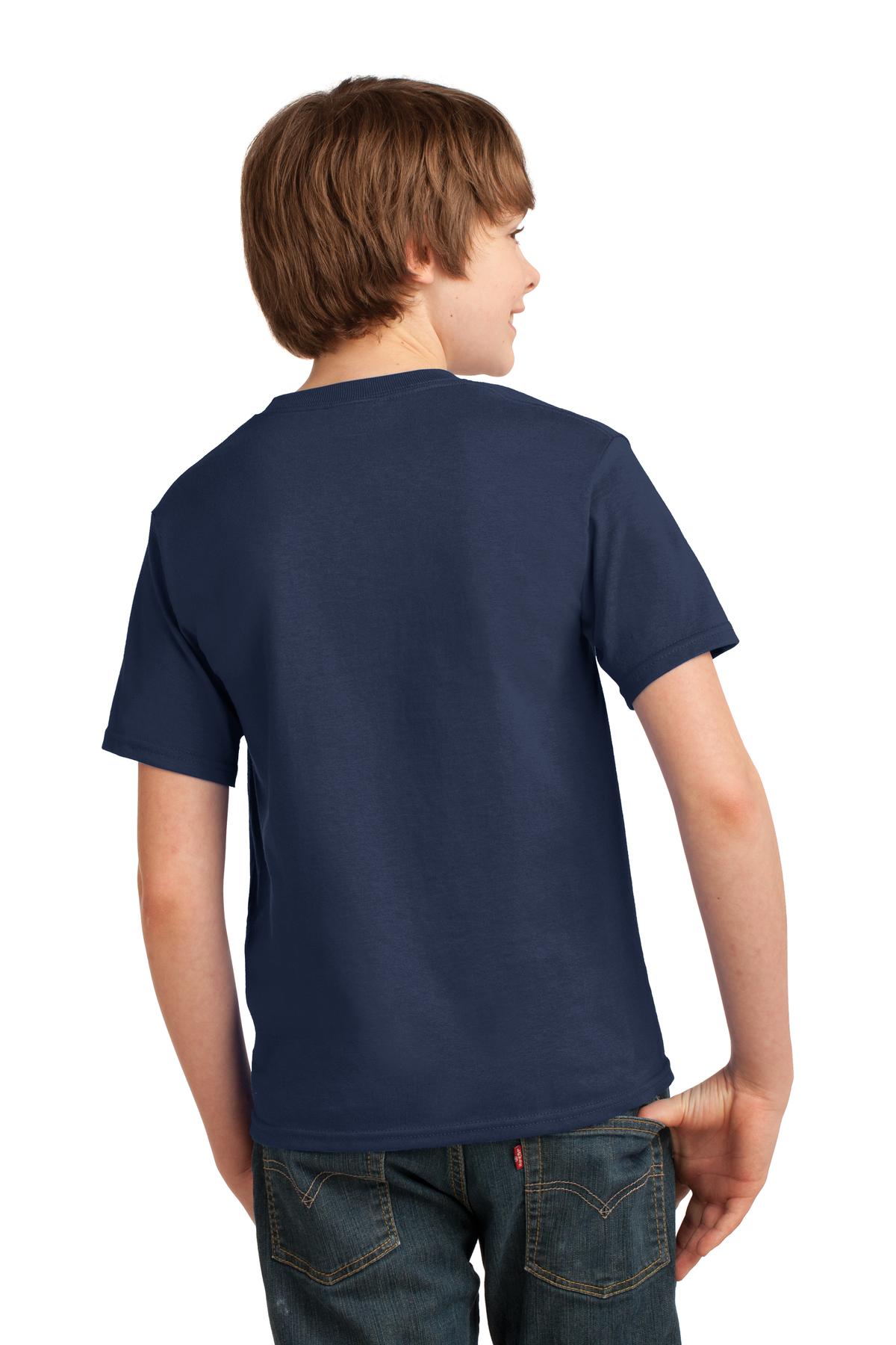 Navy Port & Co Youth Essential Tee. PC61Y