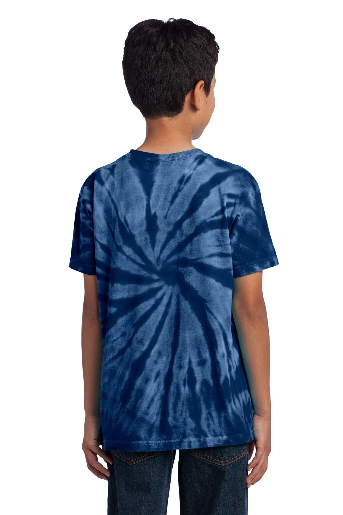 Navy Port & Co Youth Tie-Dye Tee. PC147Y