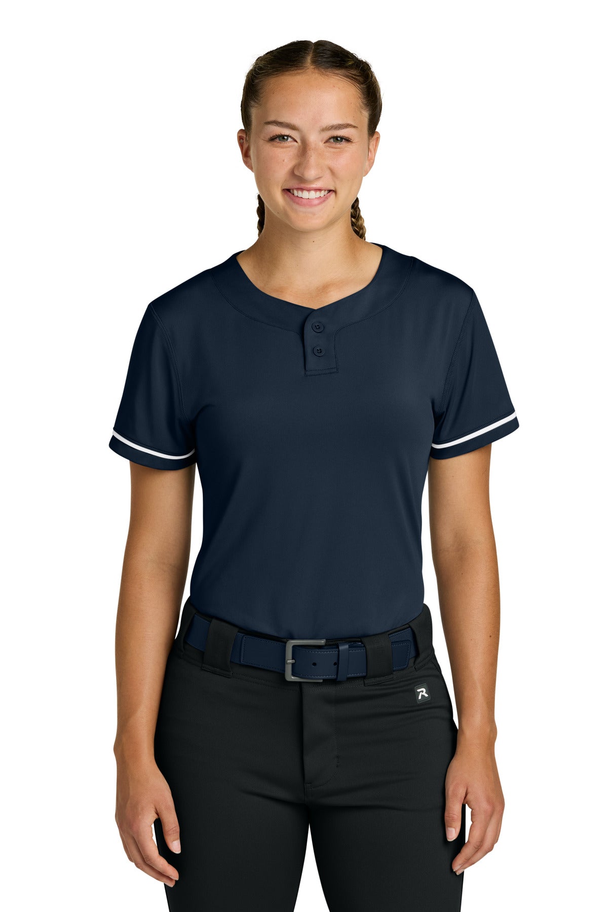 Navy Richardson Women's Select 2-Button Softball Jersey RW7220