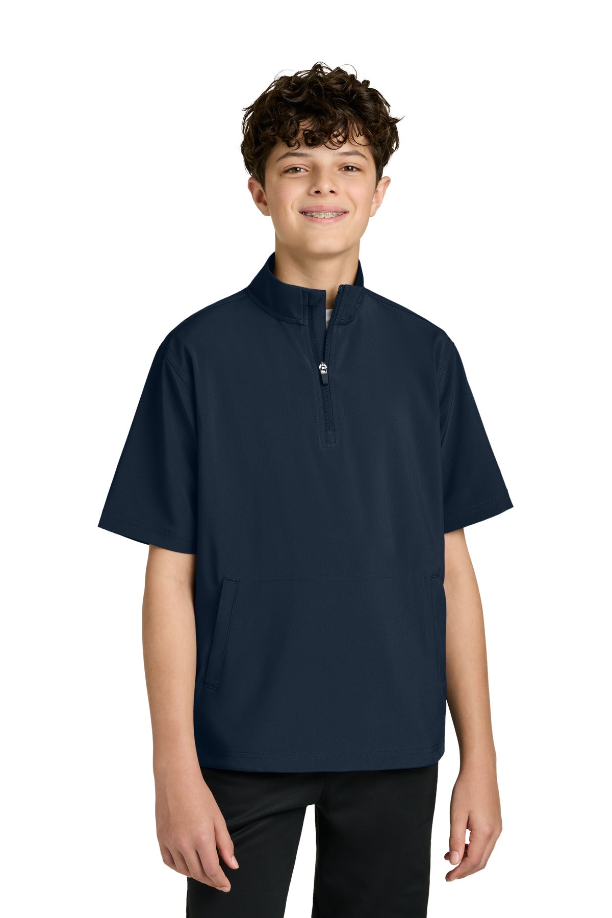 Navy Richardson Youth Barrage Wind Shirt RY7400SSQ