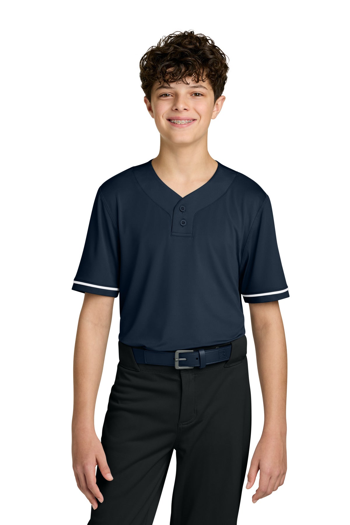 Navy Richardson Youth Select 2-Button Baseball Jersey RY7910