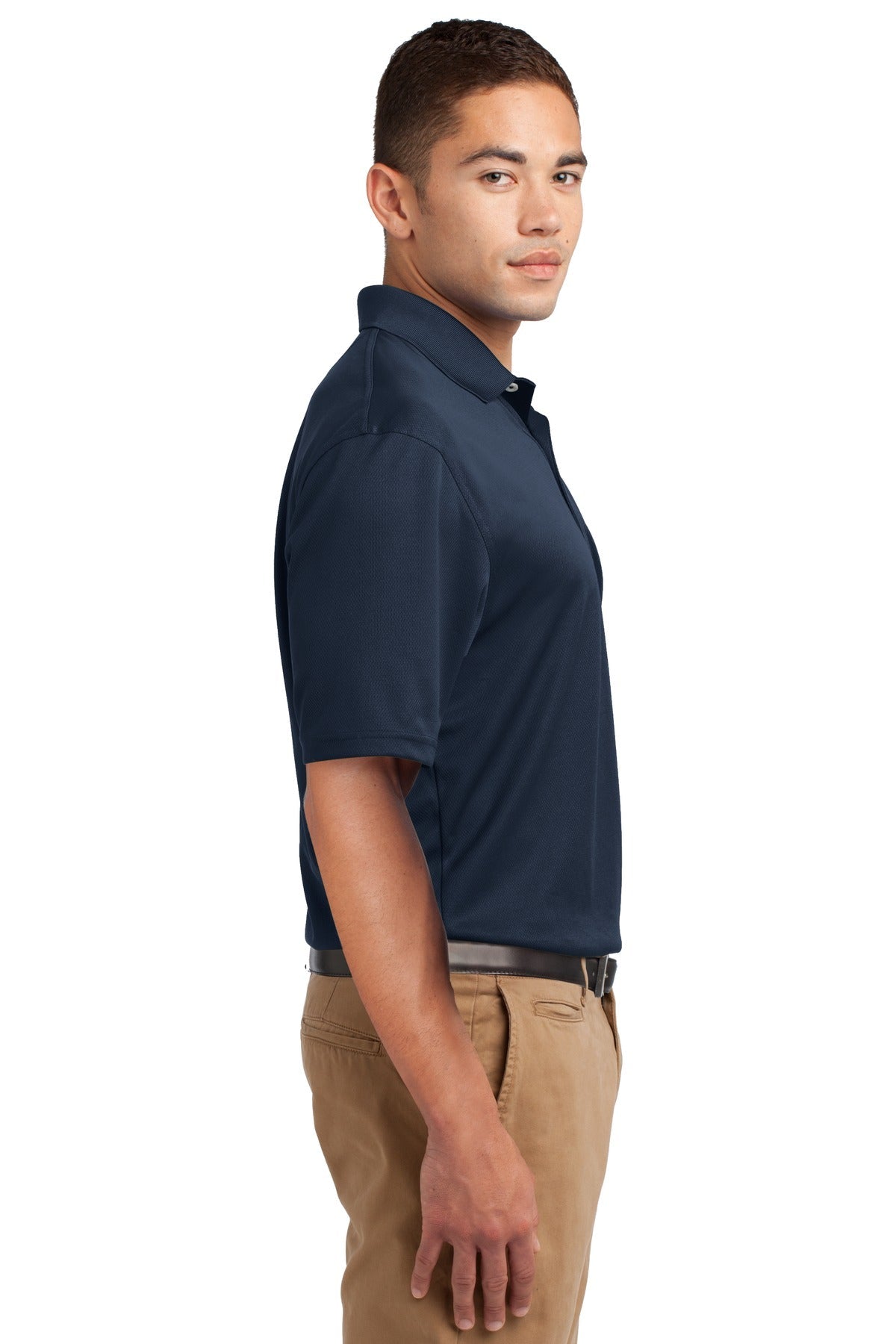 Navy Sport-Tek Dri-Mesh Polo. K469