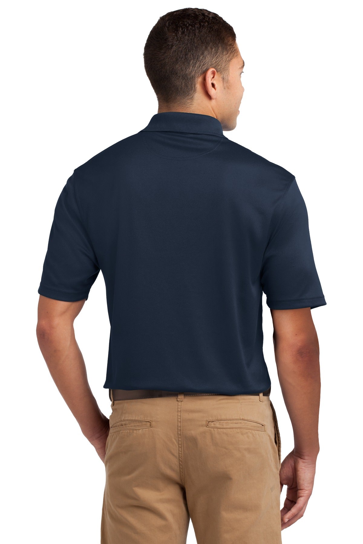 Navy Sport-Tek Dri-Mesh Polo. K469