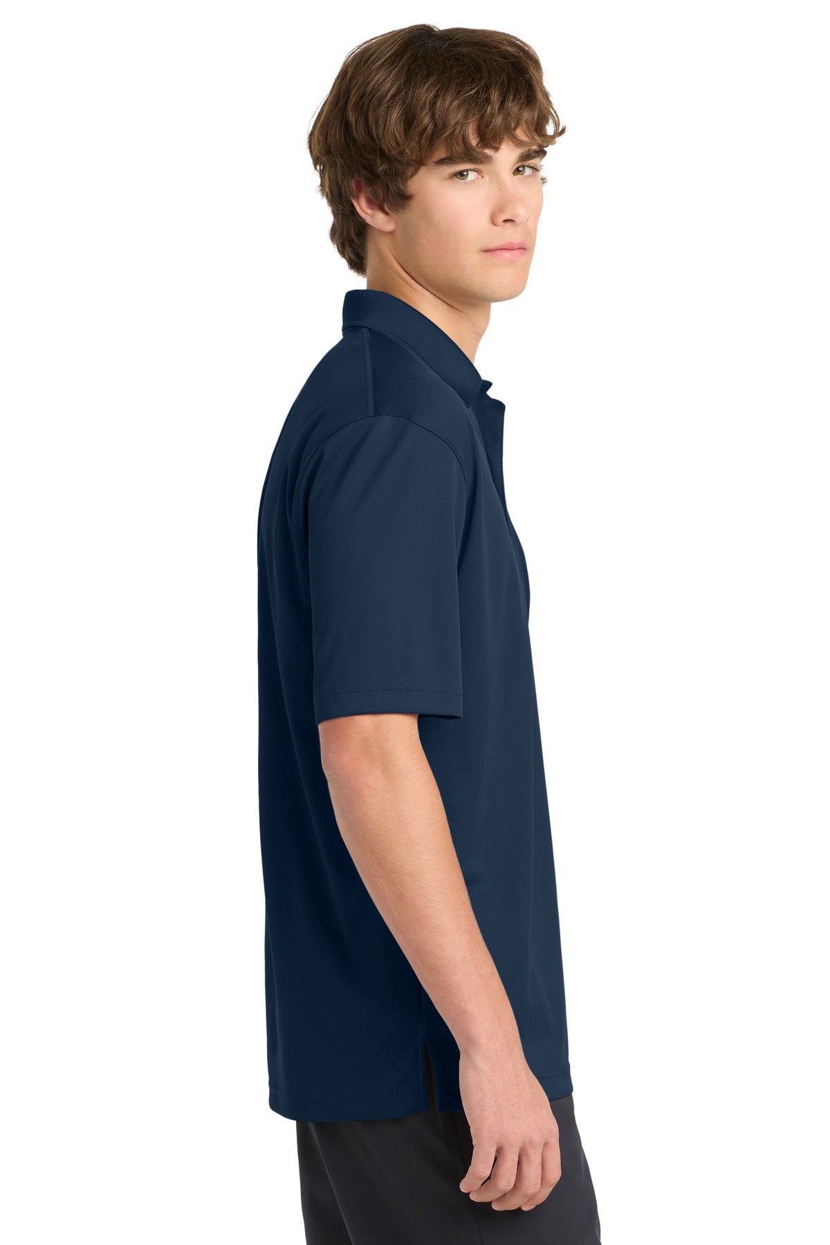Navy Sport-Tek Dri-Mesh Polo. K469