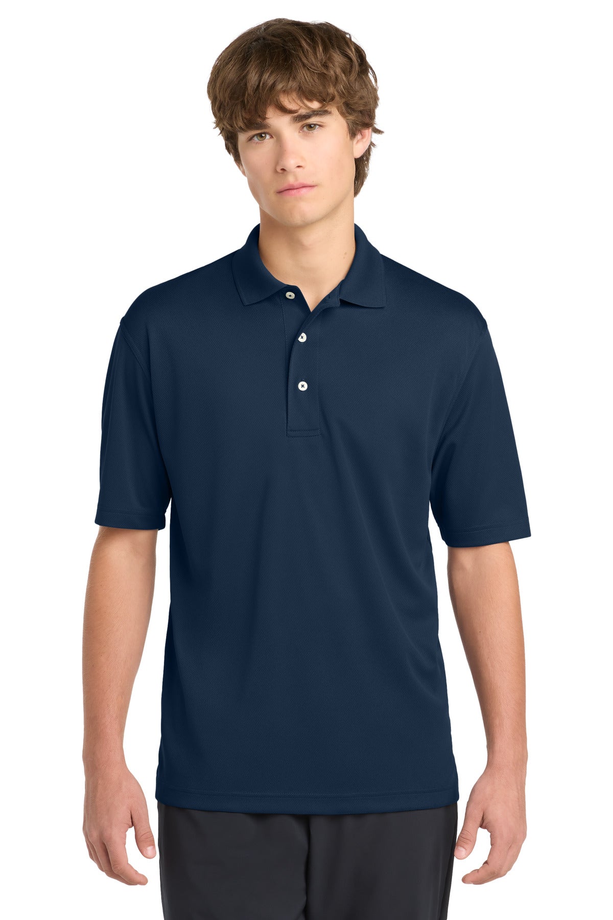 Navy Sport-Tek Dri-Mesh Polo. K469