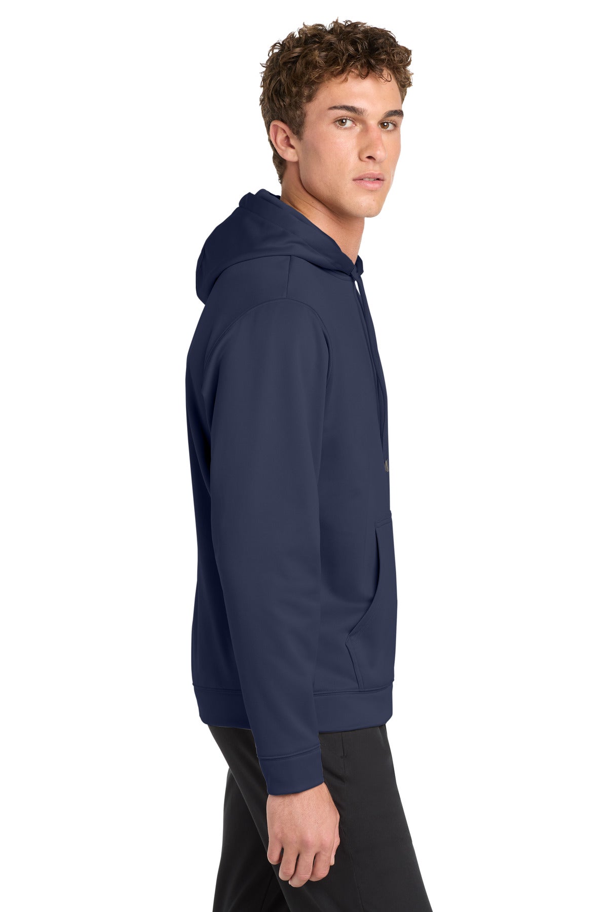 Navy Sport-Tek Sport-Wick Fleece Hooded Pullover. F244