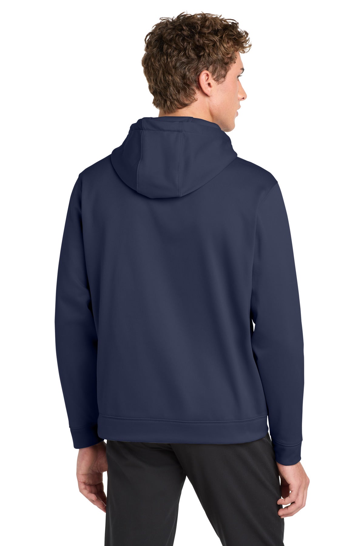 Navy Sport-Tek Sport-Wick Fleece Hooded Pullover. F244