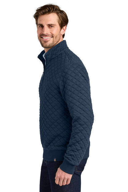 NavyBlazer Brooks Brothers Diamond Quilt 1/4-Zip BB18212