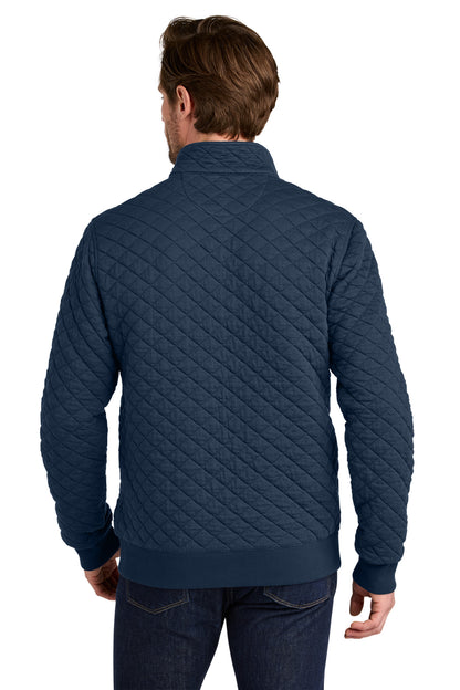 NavyBlazer Brooks Brothers Diamond Quilt 1/4-Zip BB18212