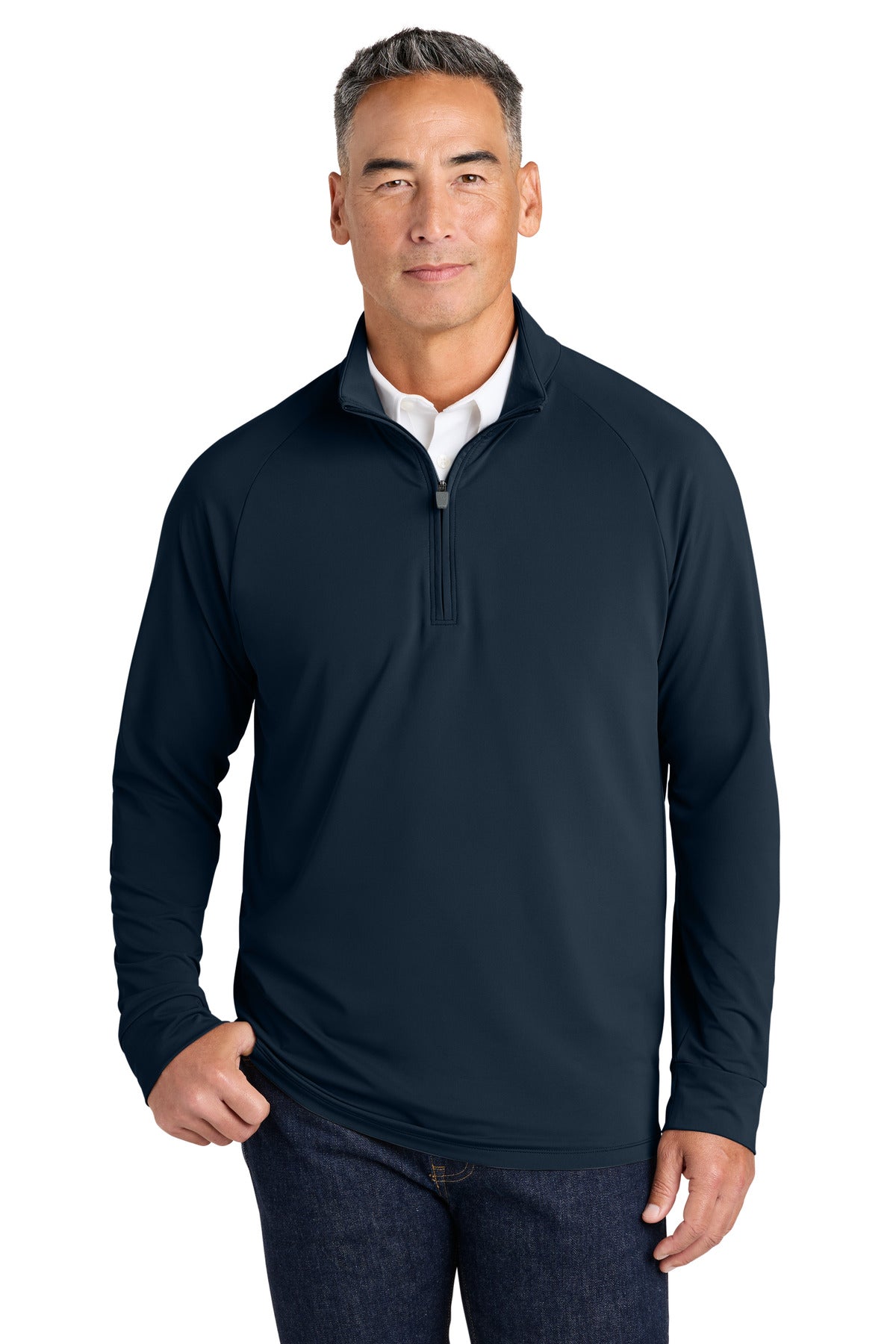 NavyBlazer Brooks Brothers Luxe Performance 1/4-Zip BB18214