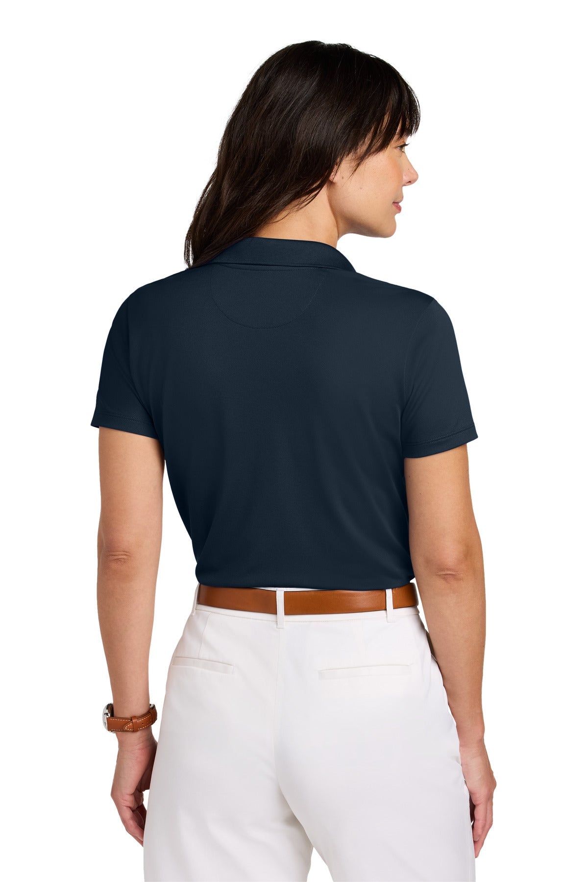 NavyBlazer Brooks Brothers Women's Mesh Pique Performance Polo BB18221
