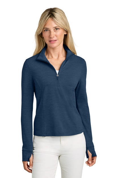 NavyHthr TravisMathew Women's Onward 1/2-Zip TMA42778