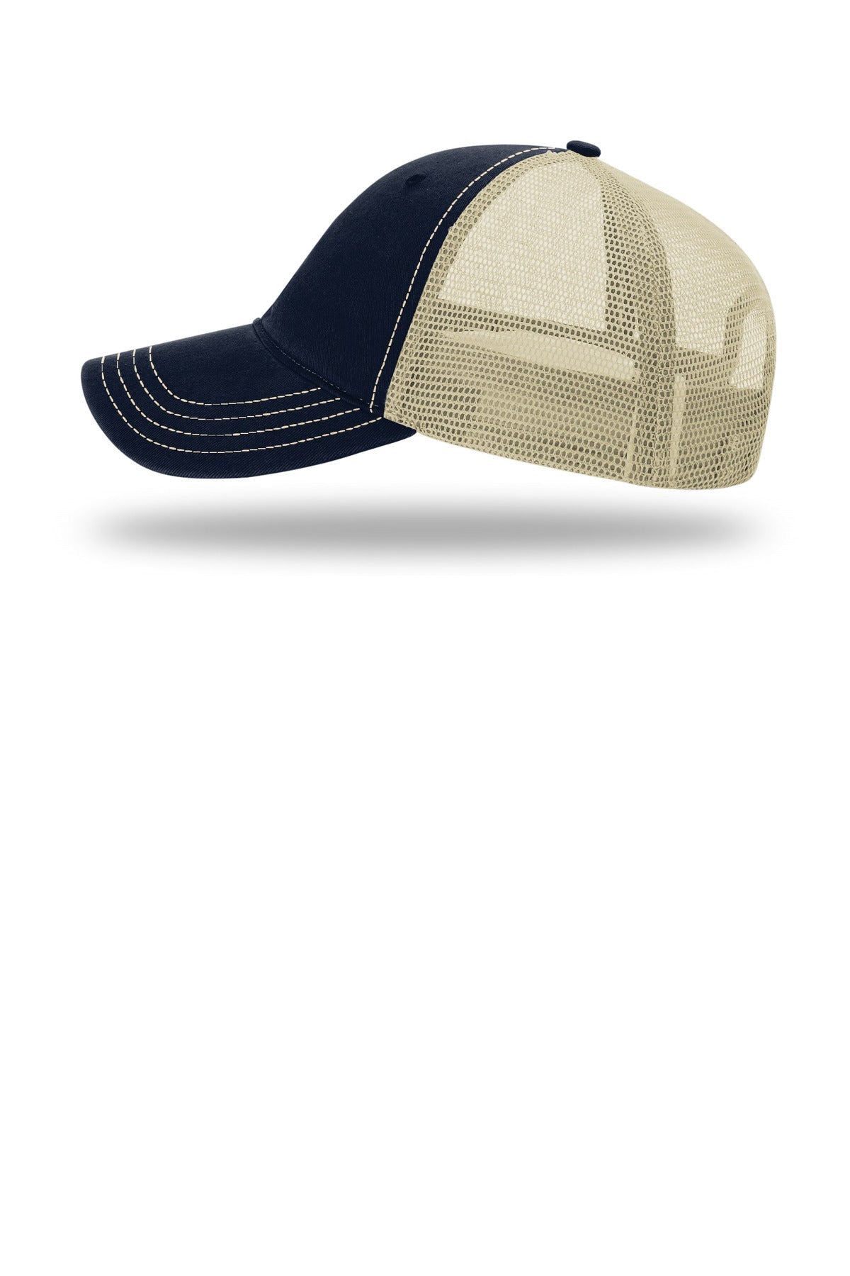 Navy/Khaki Richardson Garment Washed Trucker 111