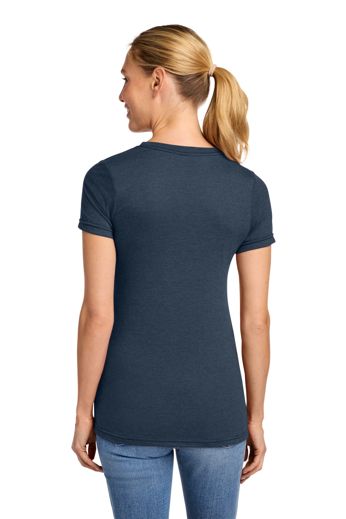 NavyMist Gildan Softstyle Women's CVC T-Shirt 64001LCVC