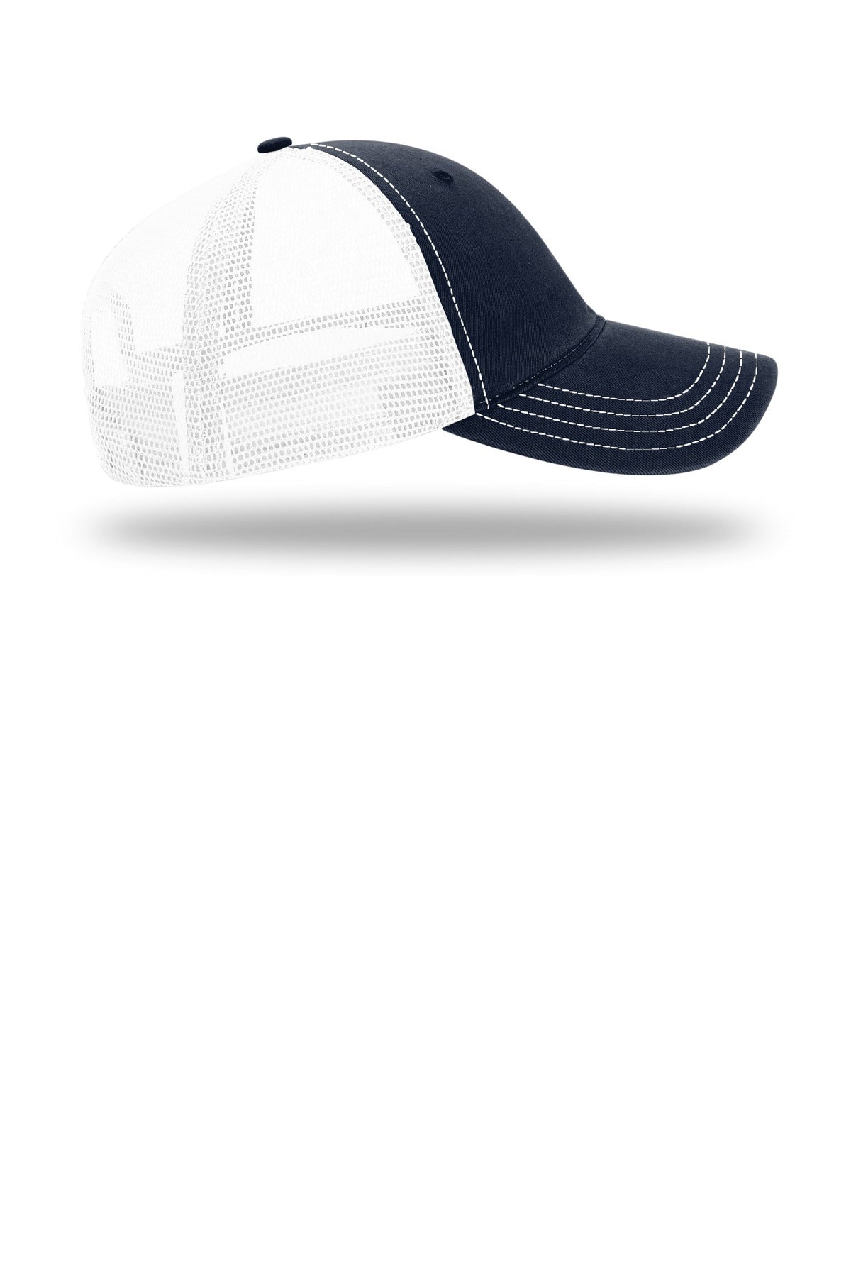 Navy/White Richardson Garment Washed Trucker 111