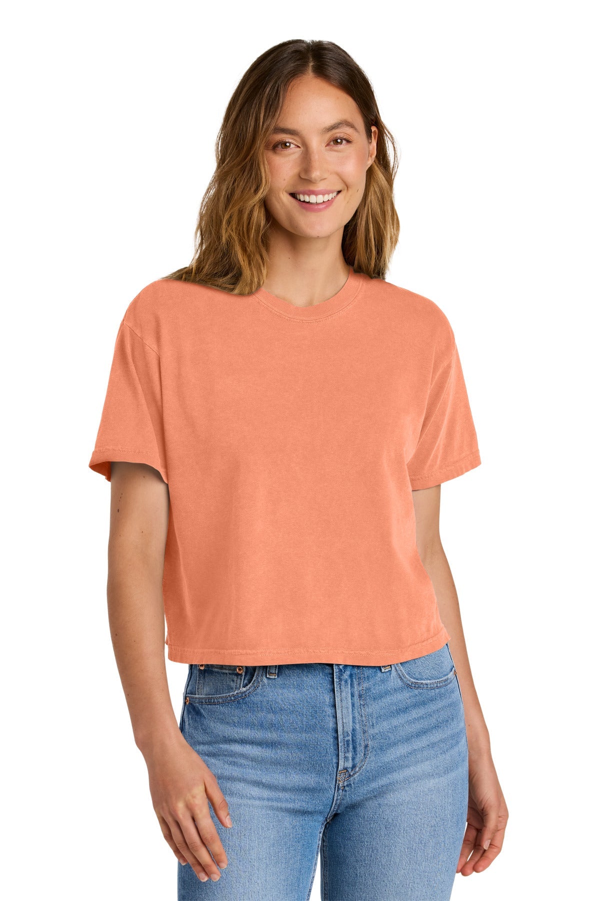 NCantloupe Comfort Colors Women's Heavyweight Boxy Tee 3023CL