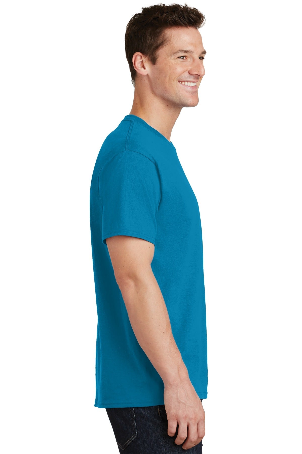 Neon Blue Port & Co Tall Core Cotton Tee PC54T